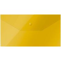 Папка-конверт на кнопке "OfficeSpace", C6, 150 мкм, желтая
