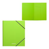 Папка на резинках пластиковая "Neon", A5+, зеленая
