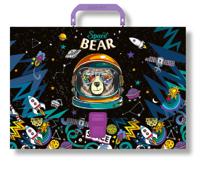 Портфель пластиковый "Space Bear", A4