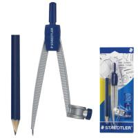Комплект металлических циркулей "Staedtler", 124 мм, карандаш в комплекте (20 циркулей в комплекте) (количество товаров в комплекте: 20)