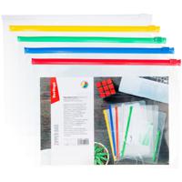 Комплект папок-конвертов на молнии, A5, 150 мкм (12 штук в комплекте) (количество товаров в комплекте: 12)