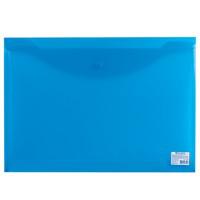 Комплект папок-конвертов с кнопкой Brauberg А3, 180 мкм, цвет: синий (в комплекте 10 папок) (количество товаров в комплекте: 10)