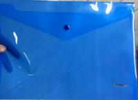 Папка-конверт на кнопке, А4, 180 мкм, синяя (10 штук в комплекте) (количество товаров в комплекте: 10)