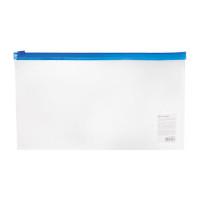 Комплект папок-конвертов на молнии "Brauberg", 250x135 мм, цвет молнии синий (в комплекте 20 папок) (количество товаров в комплекте: 20)
