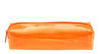 Пенал-косметичка "Оранжевый прозрачный", пластик
