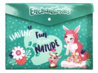 Папка-конверт с кнопкой "Mattel Enchantimals", А4
