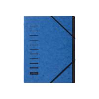 Папка с резинками "Pagna", 12 разделов, синяя
