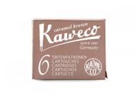 Набор картриджей Kaweco, цвет: карамельно-коричневый, 6 штук