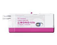 Корректор-лента Tombow "MONO Note", миниатюрная, корпус: розовый, 2,5 мм x 4 м