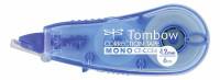 Корректор-лента Tombow "MONO CCE", корпус: прозрачный синий, 4,2 мм x 6 м