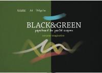 Альбом для рисования пастелью "Black&Green", А4, 10 листов