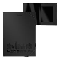 Папка на резинках "Megapolis", А4, 30 мм, черная