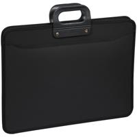 Папка-портфель на молнии "OfficeSpace", 470x380x130 мм, 3 отделения, черный