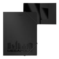 Папка на резинках "Megapolis", А4, черная