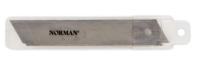 Сменные лезвия для канцелярских ножей NORMAN, 18x100 мм, 10 штук, арт. NRN 240707