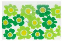 Папка-конверт на кнопке "Summer flower", А4, зеленая