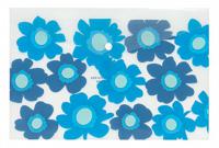 Папка-конверт на кнопке "Summer flower", А4, синяя