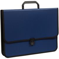 Папка-портфель "OfficeSpace", 370x280x120 мм, 2 отделения, синяя