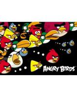 Папка-конверт "Angry birds", А4, черная