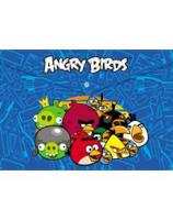 Папка-конверт "Angry birds", А4, синяя