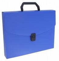 Портфель пластиковый, А4, 0,7 мм, цвет синий