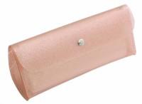Пенал-косметичка на кнопке "Tinsel, 185х73 мм, цвет розовый