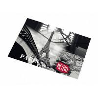 Папка-конверт на кнопке "Париж", А5, 120 листов, 180 мкр