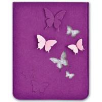Папка для документов "Бабочки", фиолетовая
