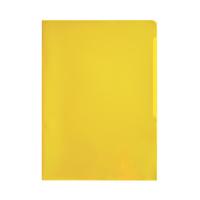 Папка уголок "Durable", А4, 180 мкм, желтый, 10 штук