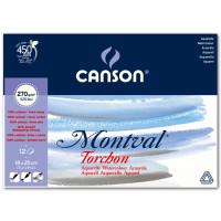Альбом для акварели "Canson Montval", 180x250 мм, 12 листов, 270 г/м2