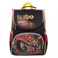 Рюкзак школьный с мешком для обуви, цвет черный + красный (арт. RA-872-5/1)