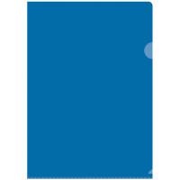 Папка-уголок "OfficeSpace", А4, 100 мкм, прозрачная синяя