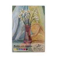 Альбом для акварели Vista-artista (белая бумага крупнозернистая), А4, 12 листов, арт. SWB-02