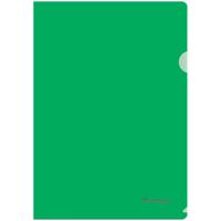 Папка-уголок, А4, 180 мкм, прозрачная зеленая