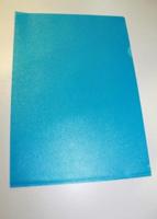 Папка-уголок "Basic", 0.12 мм, прозрачная, синяя