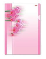 Папка-уголок "Розовая орхидея", А4, 180 мкм