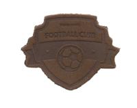 Термоаппликация "Футбол", 5x3,8 см, дизайн №42 темно-коричневый, арт. 552169