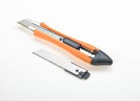 Нож канцелярский, 18 мм, оранжевый