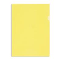 Папка-уголок "ПУ-001-ПП", А4, 120 мкм, прозрачный желтый, 20 штук