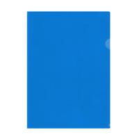 Папка-уголок пластиковая, А4, синяя, 150 мкм, 10 штук