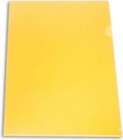 Папка-уголок, A4, 0,18 мм, желтый