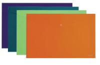Папка-конверт на кнопке "ENVELOPE", А4, непрозрачная, фиолетовый
