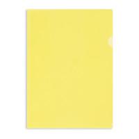Папка-уголок пластиковая, А4, 120 мкм, желтая