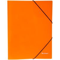 Папка на резинке "Neon", А4, 500 мкм, неоновый оранжевый