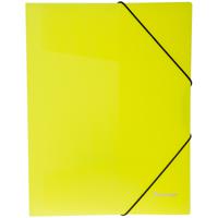 Папка на резинке "Neon", А4, 500 мкм, неоновый желтый