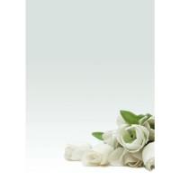 Дизайн-бумага Decadry "Белые цветы" (А4, 90 г, 20 листов)