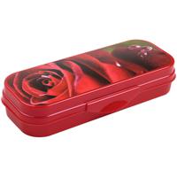 Пенал-футляр "Роза", 210x90x40 см, пластик, красный