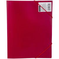 Папка на резинке "OfficeSpace", А4, 400 мкм, красная