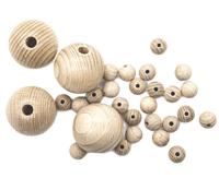Бусины деревянные Glorex, цвет: неокрашенный, 29 штук, размер: 12-35 мм, арт. 7730585