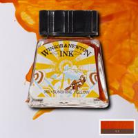 Тушь художественная "Drawing Ink", 14 мл, солнечно-желтая